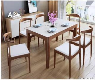 T08高级长方桌，胡桃色  1.35米带炉一桌四椅650元，现货11套。 - 漯河28生活网 luohe.28life.com